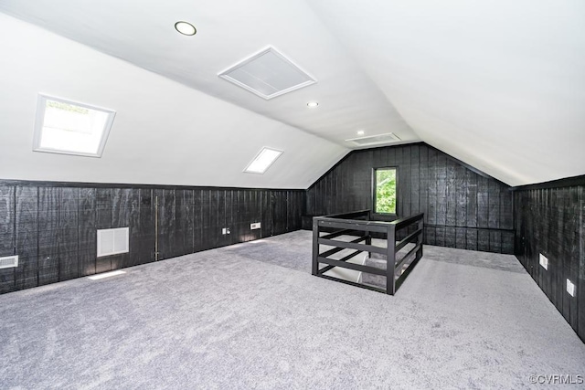 2629 Maidens Rd, Powhatan, VA 23139 - bonus room featuring vaulted ceiling, carpet flooring, and wooden walls