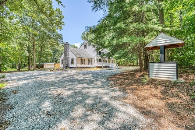 2629 Maidens Rd, Powhatan, VA 23139 - view of front of property featuring a chimney