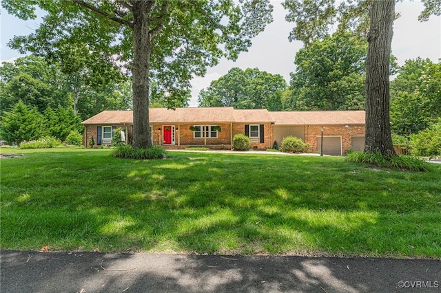 3 Milby Cir, Sandston, VA 23150 - single story home with an attached garage, brick siding, and a front yard