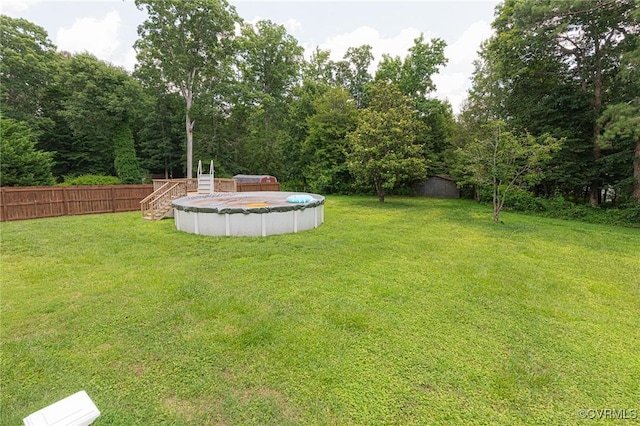 3 Milby Cir, Sandston, VA 23150 - view of yard with a covered pool and stairs