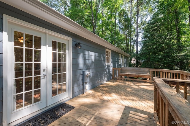 2713 Brookforest Rd, Midlothian, VA 23112 - deck with french doors