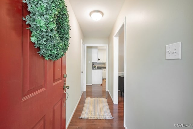 2713 Brookforest Rd, Midlothian, VA 23112 - foyer with wood finished floors and baseboards