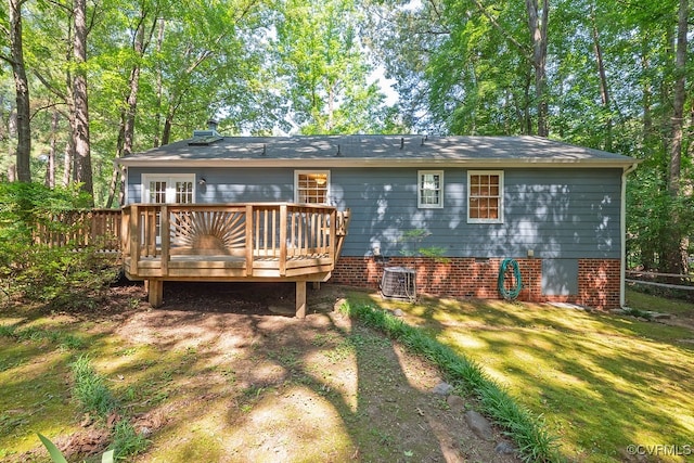 2713 Brookforest Rd, Midlothian, VA 23112 - rear view of property featuring a wooden deck
