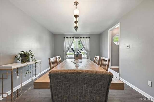 16731 Amherst Oak Ln, Chesterfield, VA 23834 - dining area featuring wood finished floors and baseboards