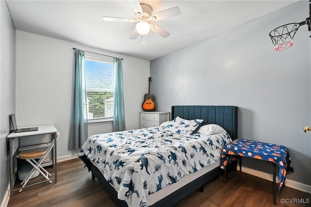 16731 Amherst Oak Ln, Chesterfield, VA 23834 - bedroom featuring dark wood-style floors and ceiling fan