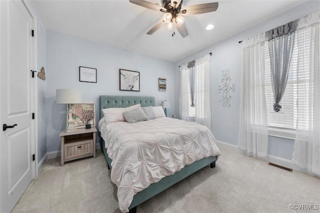 12340 Purbrook Walk, Henrico, VA 23233 - bedroom with light carpet and ceiling fan