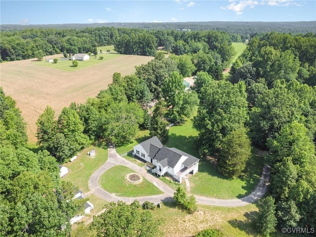 24 Hummingbird Ln, Cumberland, VA 23040 - aerial view of property's location with a forest
