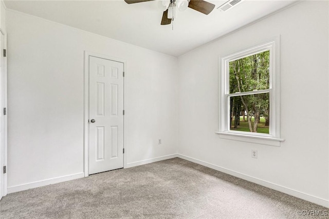 3721 Belle Meade Rd, Bumpass, VA 23024 - carpeted spare room with a ceiling fan and baseboards