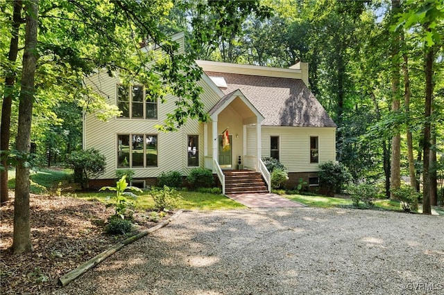 13030 River Hills Dr, Midlothian, VA 23113 - view of front facade featuring a chimney