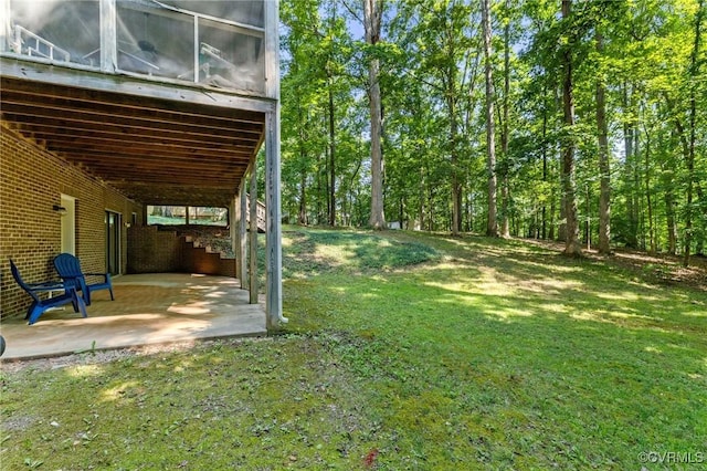13030 River Hills Dr, Midlothian, VA 23113 - view of grassy yard featuring a patio