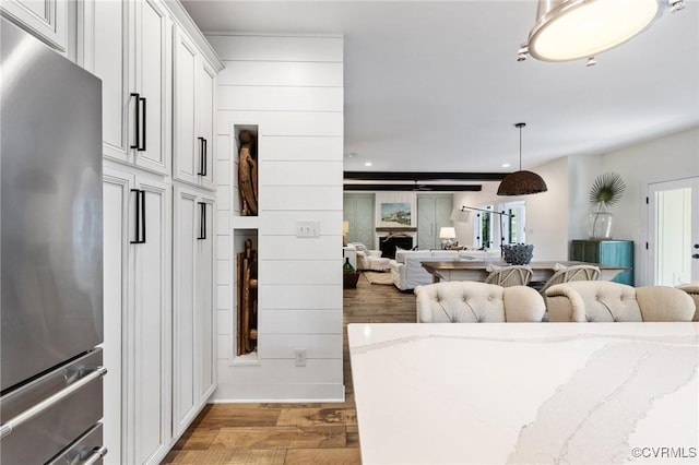3719 Waverton Dr, Midlothian, VA 23112 - living room featuring light wood-type flooring and recessed lighting