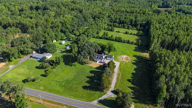 4700 New Kent, Quinton, VA 23141 - aerial view of property's location with a heavily wooded area