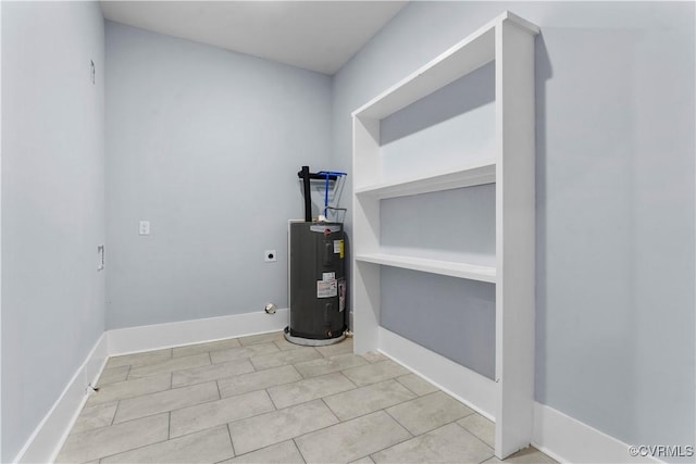 208 Minor St, Richmond, VA 23222 - washroom with water heater and electric dryer hookup