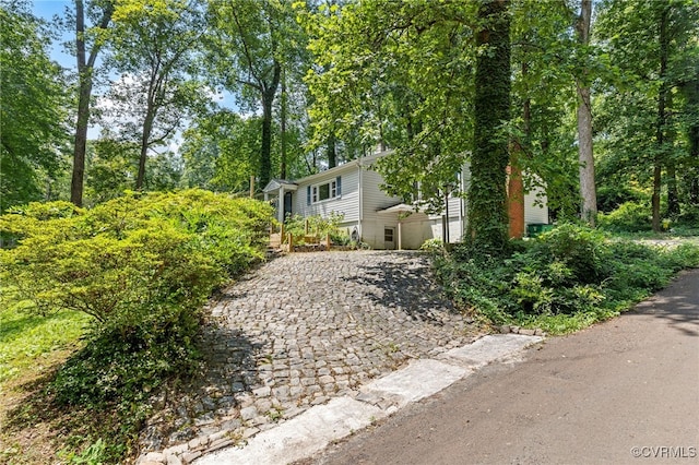 3942 Hickory Rd, Richmond, VA 23235 - view of front of house with decorative driveway