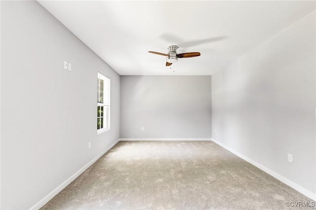 344 Land Or Dr, Ruther Glen, VA 22546 - carpeted empty room with ceiling fan and baseboards