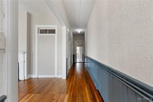 20 S Lombardy St, Richmond, VA 23220 - corridor with dark wood-style flooring and a textured wall