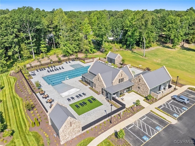 7241 Amarone Way, New Kent, VA 23124 - bird's eye view of a pool area
