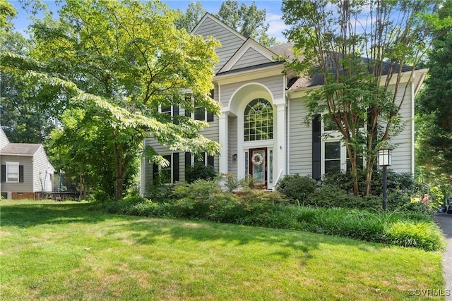 3608 Tyverton Ct, Henrico, VA 23233 - view of front facade with a front lawn