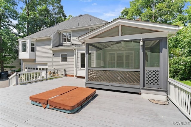 3608 Tyverton Ct, Henrico, VA 23233 - deck with a sunroom