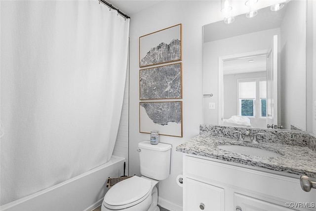 585 Rivanna Hill Rd, Glen Allen, VA 23060 - bathroom featuring vanity and shower / bath combo with shower curtain