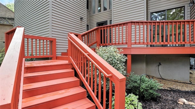 636 Spirea Rd, North Chesterfield, VA 23236 - wooden deck with stairs