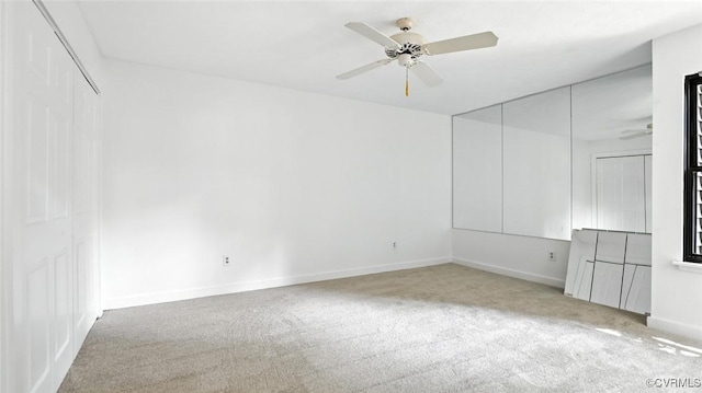 636 Spirea Rd, North Chesterfield, VA 23236 - carpeted empty room with ceiling fan