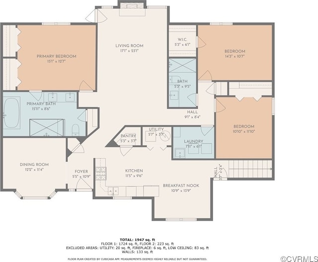 102 Penrith Ct, Williamsburg, VA 23185 - view of room layout
