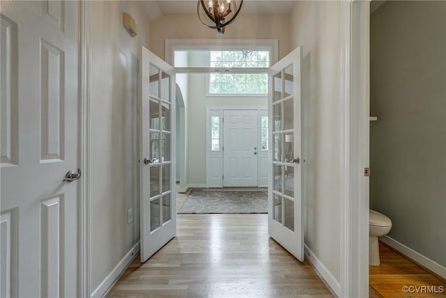 3731 Rivermist Ter, Midlothian, VA 23113 - entrance foyer featuring french doors and light wood-type flooring