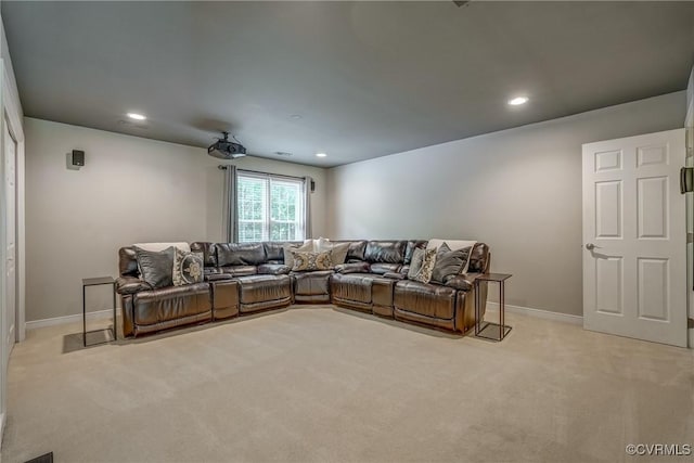 3731 Rivermist Ter, Midlothian, VA 23113 - cinema room with light carpet and recessed lighting