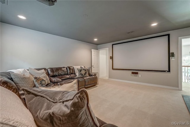 3731 Rivermist Ter, Midlothian, VA 23113 - home theater room with light colored carpet and recessed lighting