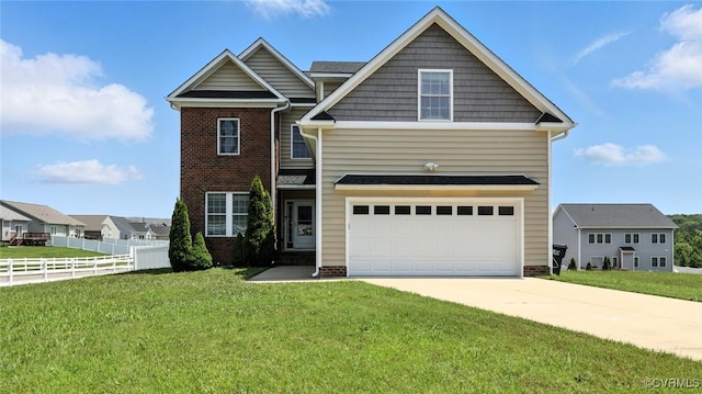 3809 Crows Nest Ct, Hopewell, VA 23860 - view of front facade with a garage, concrete driveway, and brick siding