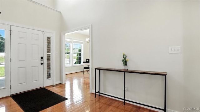3809 Crows Nest Ct, Hopewell, VA 23860 - entrance foyer featuring wood finished floors and baseboards