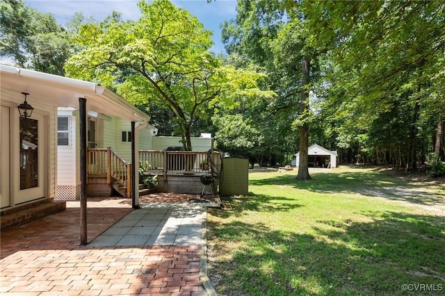 4116 Spring Run Rd, Mechanicsville, VA 23116 - view of green lawn with a patio