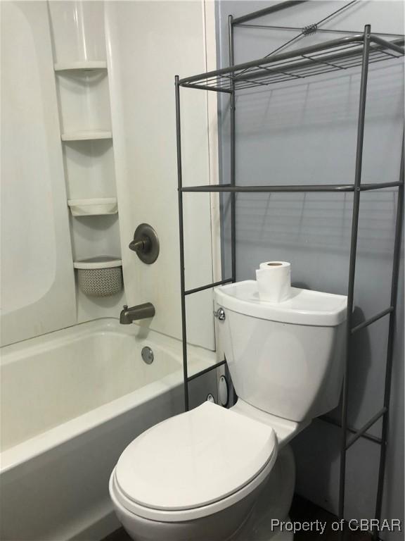 271 Bendall Ln, Mathews, VA 23109 - bathroom with toilet and tub / shower combination