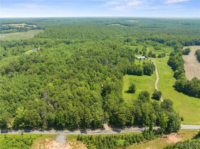 4867 Tabscott Rd, Kents Store, VA 23084 - drone / aerial view of a heavily wooded area