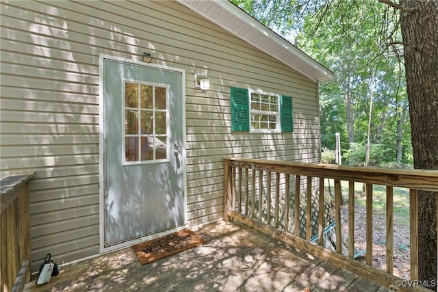 4867 Tabscott Rd, Kents Store, VA 23084 - view of wooden deck