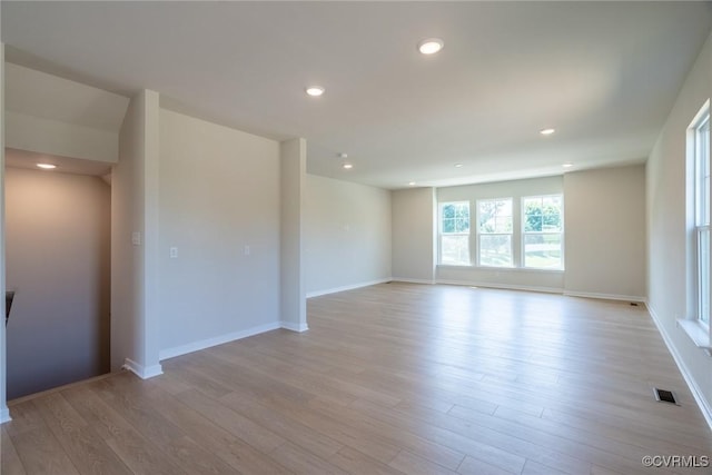 14631 Hancock Towns Dr Unit N6, Chesterfield, VA 23832 - spare room featuring light wood-type flooring and recessed lighting