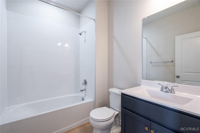 14631 Hancock Towns Dr Unit N6, Chesterfield, VA 23832 - full bathroom with vanity, shower / washtub combination, and wood finished floors