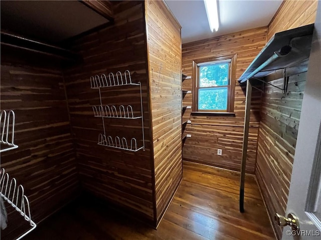 16200 Hunters Ridge Ln, Moseley, VA 23120 - walk in closet with wood-type flooring