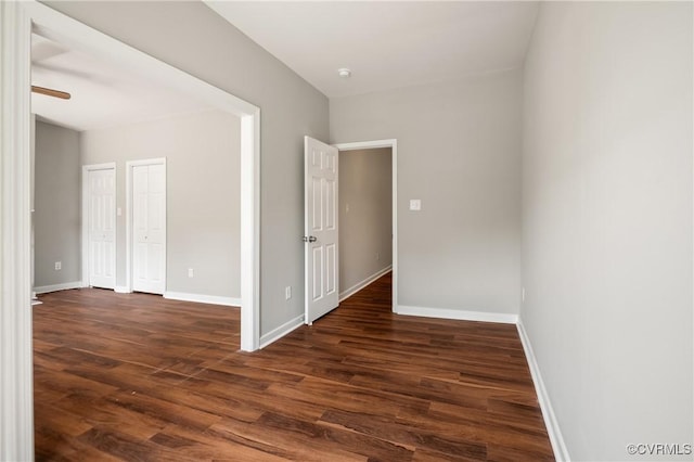 2502 4th Ave, Richmond, VA 23222 - empty room with dark wood-type flooring and baseboards