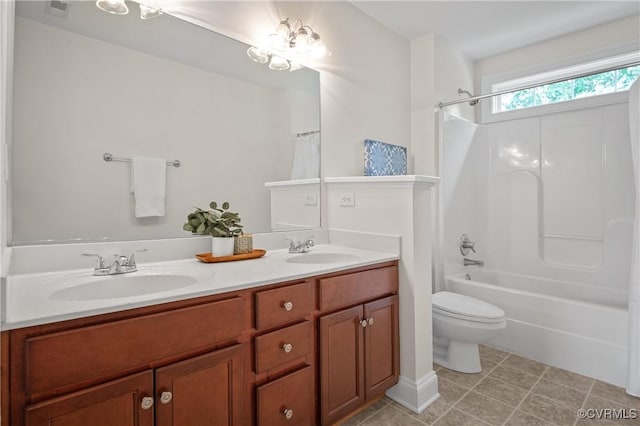 4313 Nevil Bend Turn, Moseley, VA 23120 - bathroom featuring double vanity and shower / bath combo