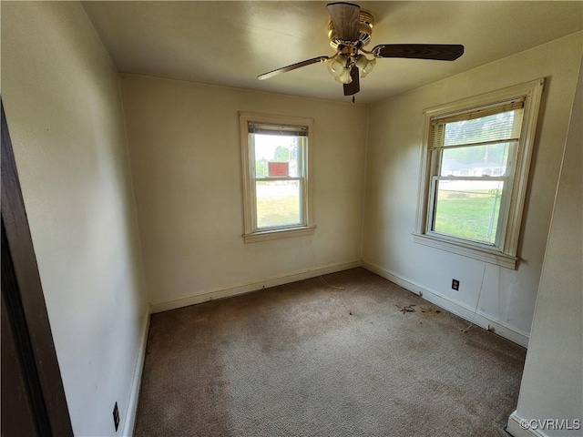 25521 Ferndale Rd, Petersburg, VA 23803 - carpeted spare room featuring healthy amount of natural light and ceiling fan