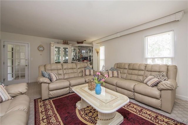 916 Forestview Dr, Colonial Heights, VA 23834 - carpeted living room with baseboards