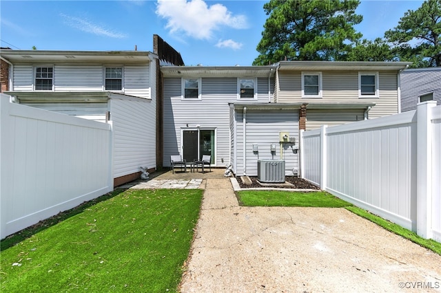 108 Bristol Ave, Norfolk, VA 23502 - rear view of house with a patio area and a fenced backyard