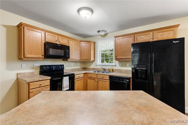 3899 Howell Rd, Powhatan, VA 23139 - kitchen featuring black appliances and light countertops