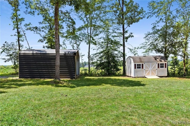 3899 Howell Rd, Powhatan, VA 23139 - view of grassy yard featuring a shed