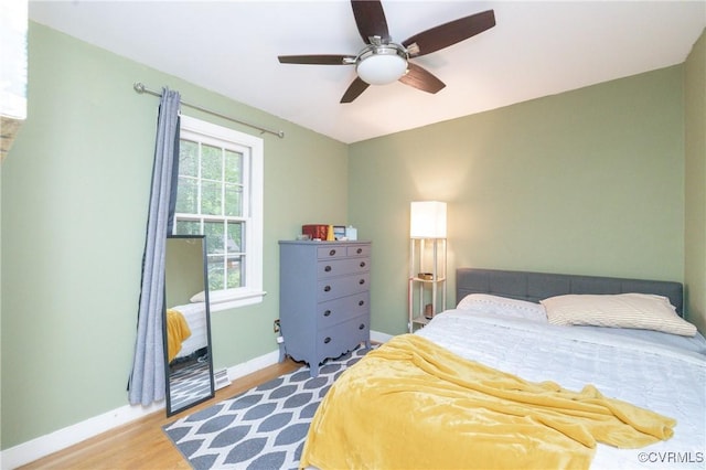3949 Llewellyn Ln, Chesterfield, VA 23832 - bedroom with wood finished floors and ceiling fan