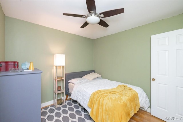 3949 Llewellyn Ln, Chesterfield, VA 23832 - bedroom featuring a ceiling fan and wood finished floors