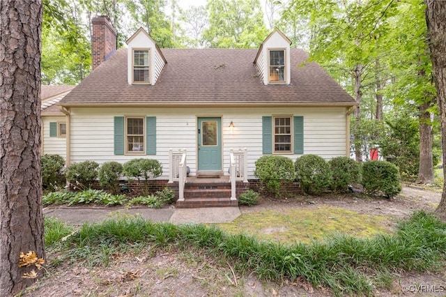 3949 Llewellyn Ln, Chesterfield, VA 23832 - new england style home with a chimney and roof with shingles