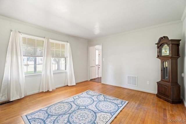 43 Franktown Rd, Hampton, VA 23663 - spare room featuring hardwood / wood-style flooring and ornamental molding